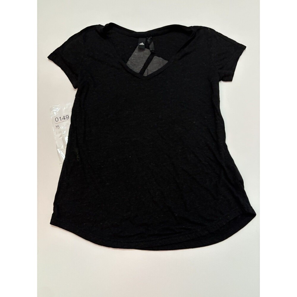 ADIDAS Womens Graphic T-Shirt Top UK 12/14 Medium Grey Flecked Polyester BF05 - Picture 3 of 3